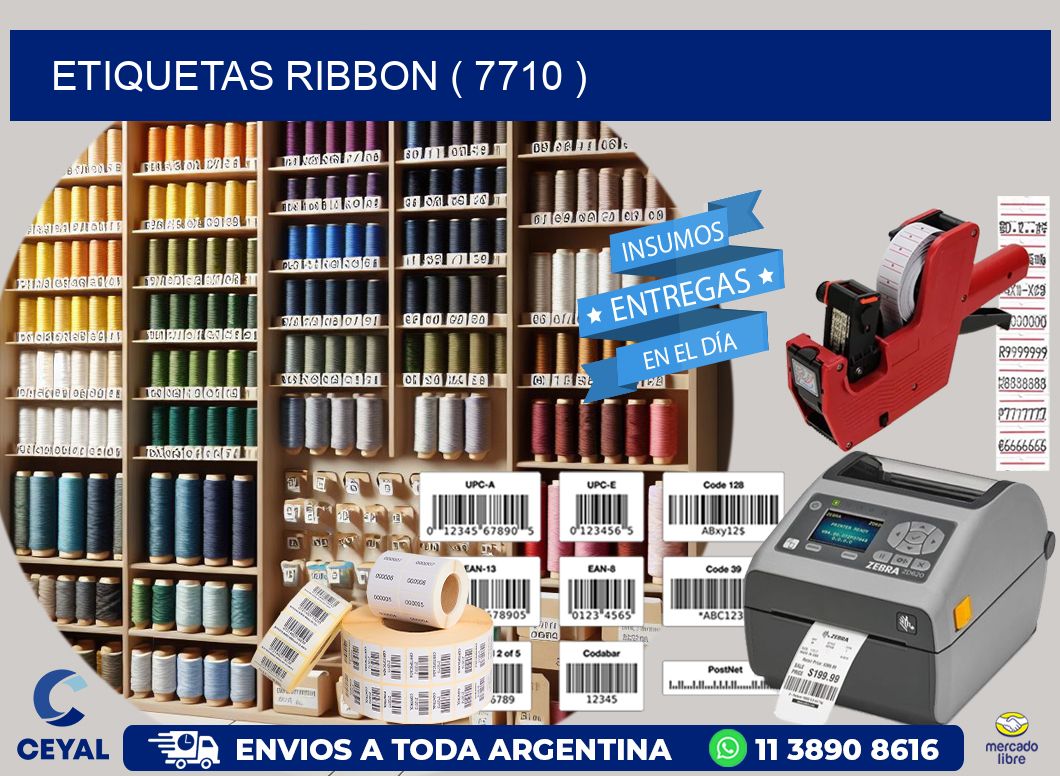 ETIQUETAS RIBBON ( 7710 )