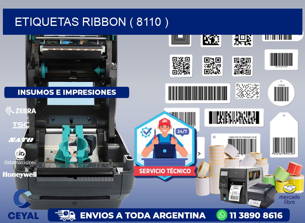 ETIQUETAS RIBBON ( 8110 )