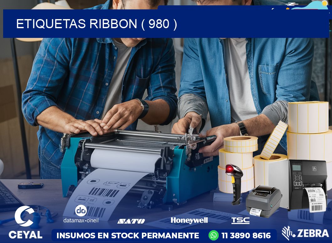 ETIQUETAS RIBBON ( 980 )