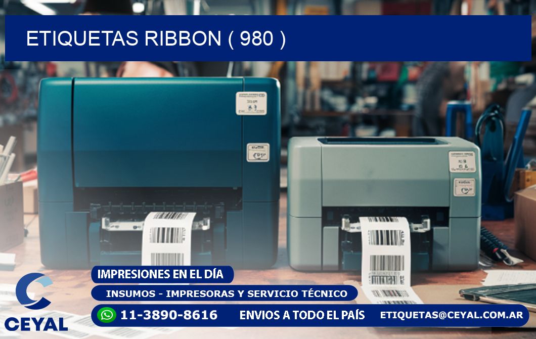 ETIQUETAS RIBBON ( 980 )