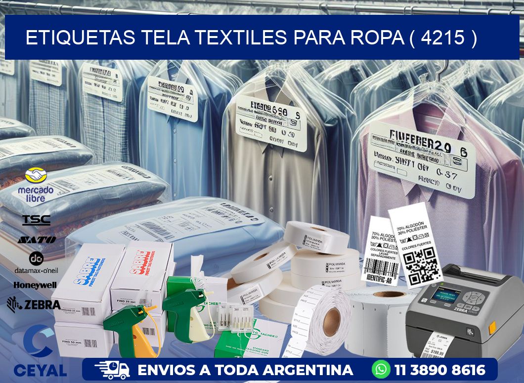 ETIQUETAS TELA TEXTILES PARA ROPA ( 4215 )