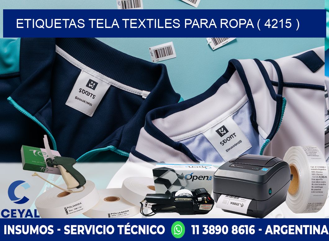 ETIQUETAS TELA TEXTILES PARA ROPA ( 4215 )