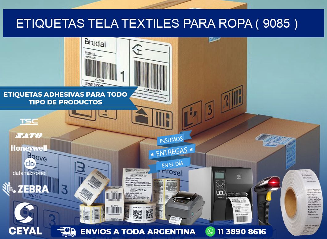 ETIQUETAS TELA TEXTILES PARA ROPA ( 9085 )