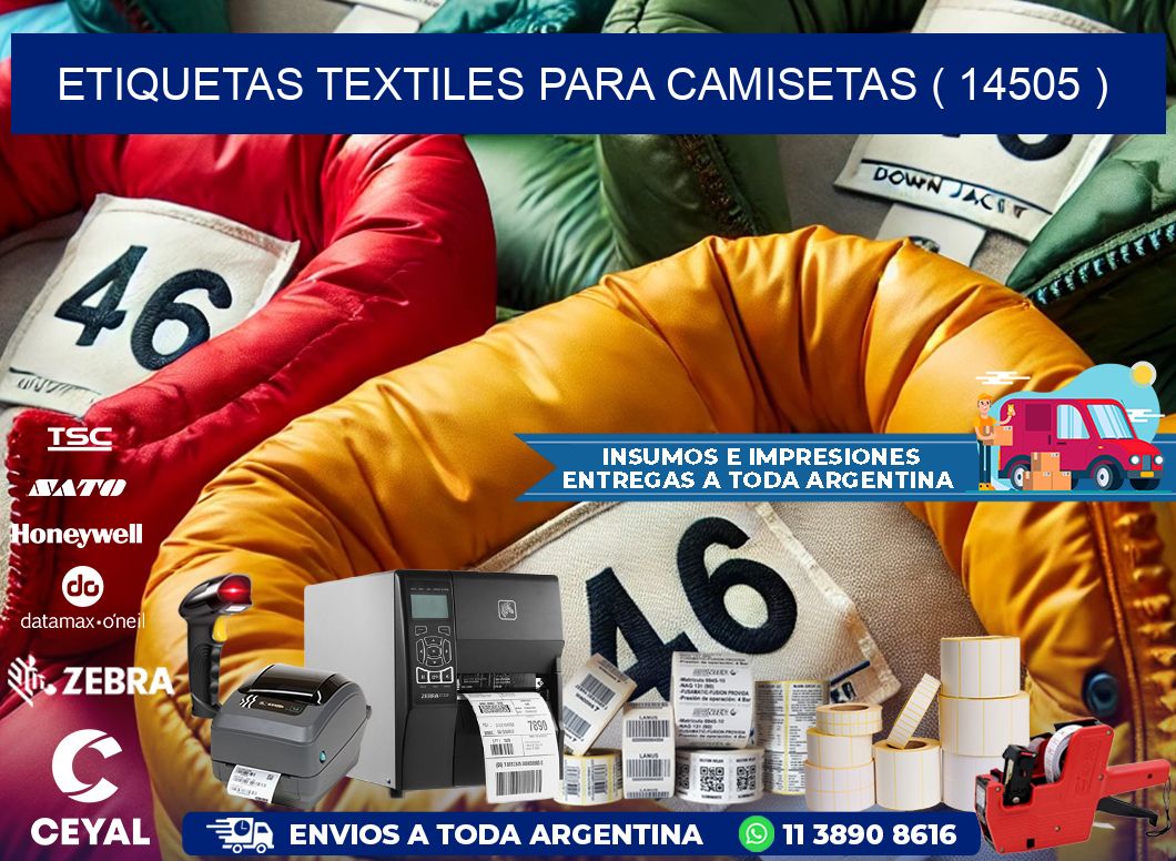 ETIQUETAS TEXTILES PARA CAMISETAS ( 14505 )