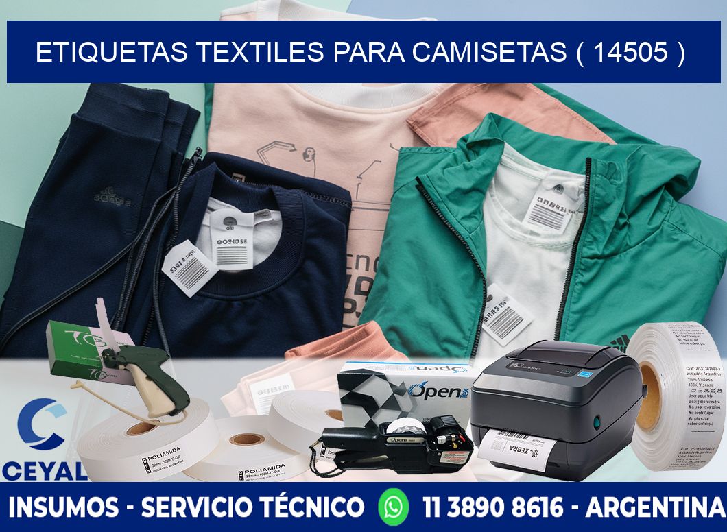 ETIQUETAS TEXTILES PARA CAMISETAS ( 14505 )