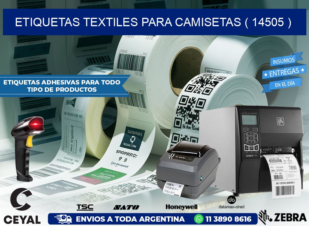 ETIQUETAS TEXTILES PARA CAMISETAS ( 14505 )