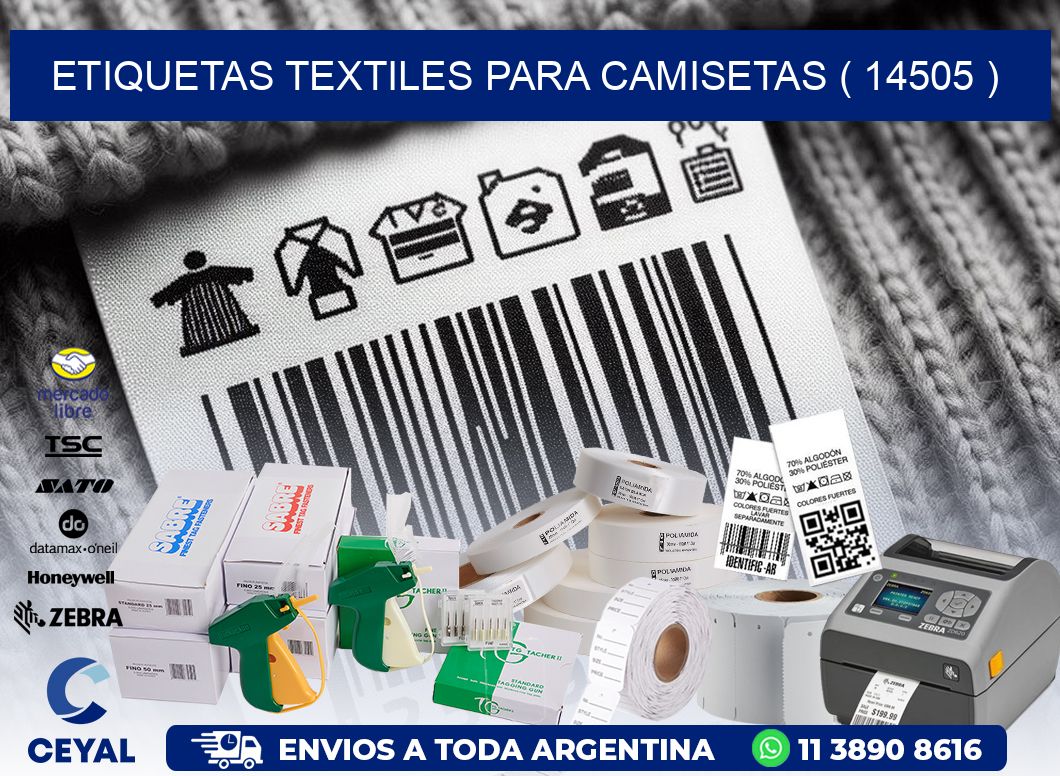 ETIQUETAS TEXTILES PARA CAMISETAS ( 14505 )