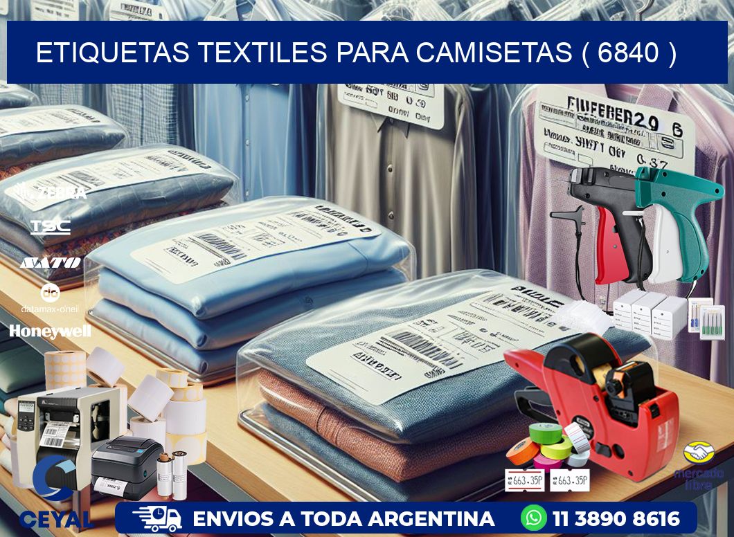 ETIQUETAS TEXTILES PARA CAMISETAS ( 6840 )