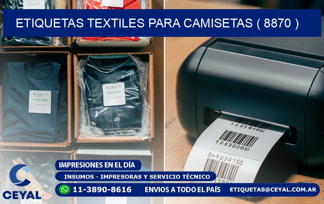 ETIQUETAS TEXTILES PARA CAMISETAS ( 8870 )