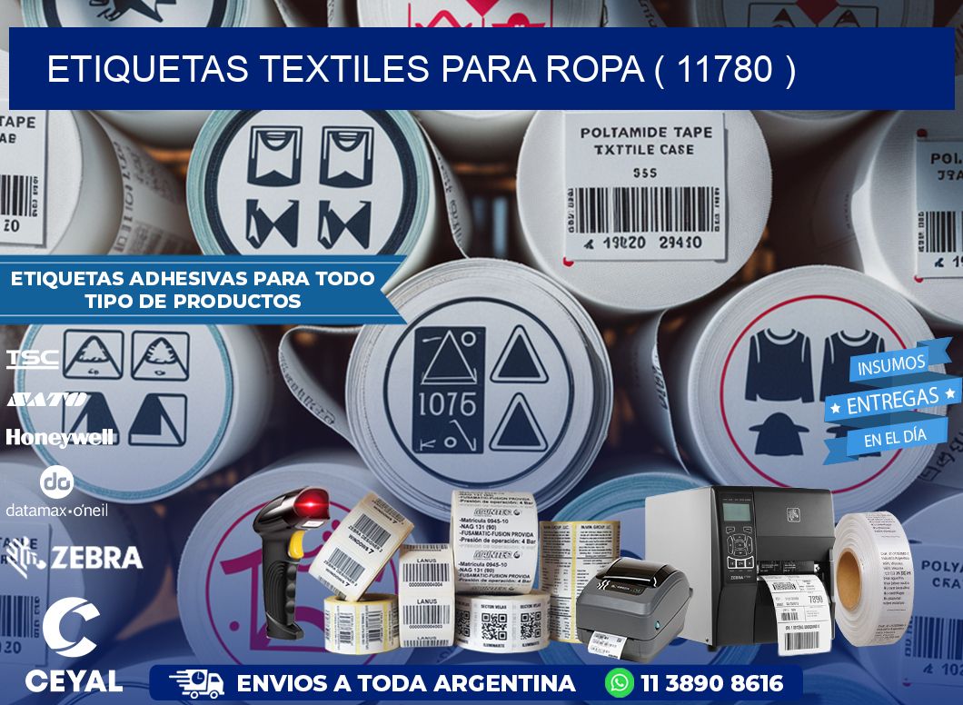 ETIQUETAS TEXTILES PARA ROPA ( 11780 )