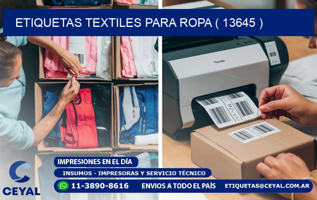 ETIQUETAS TEXTILES PARA ROPA ( 13645 )