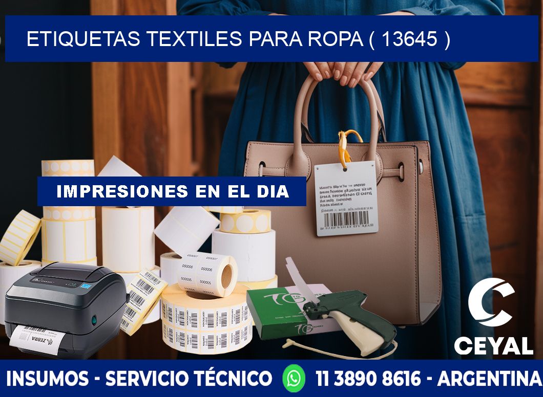 ETIQUETAS TEXTILES PARA ROPA ( 13645 )