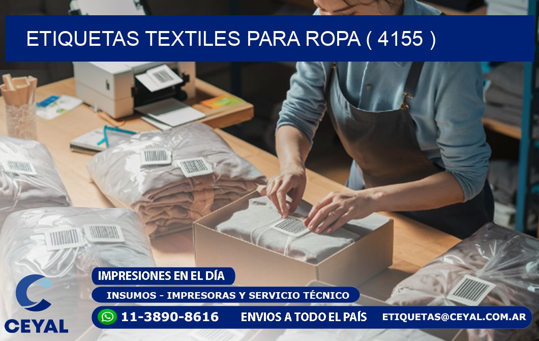 ETIQUETAS TEXTILES PARA ROPA ( 4155 )