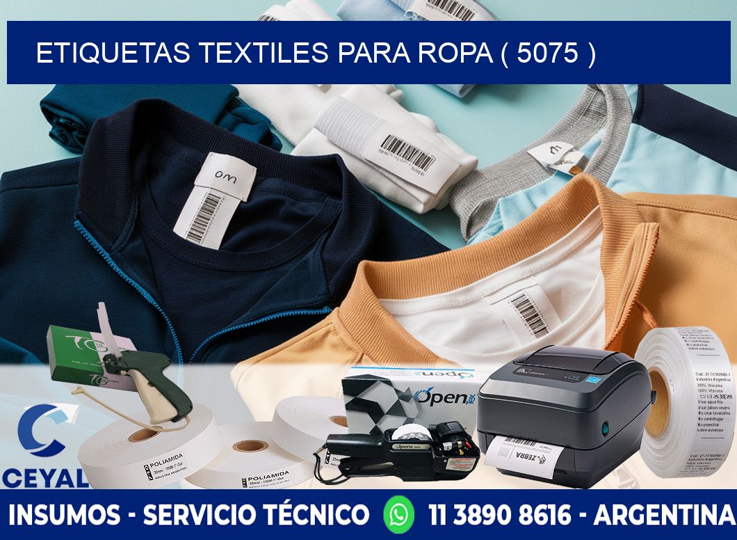 ETIQUETAS TEXTILES PARA ROPA ( 5075 )