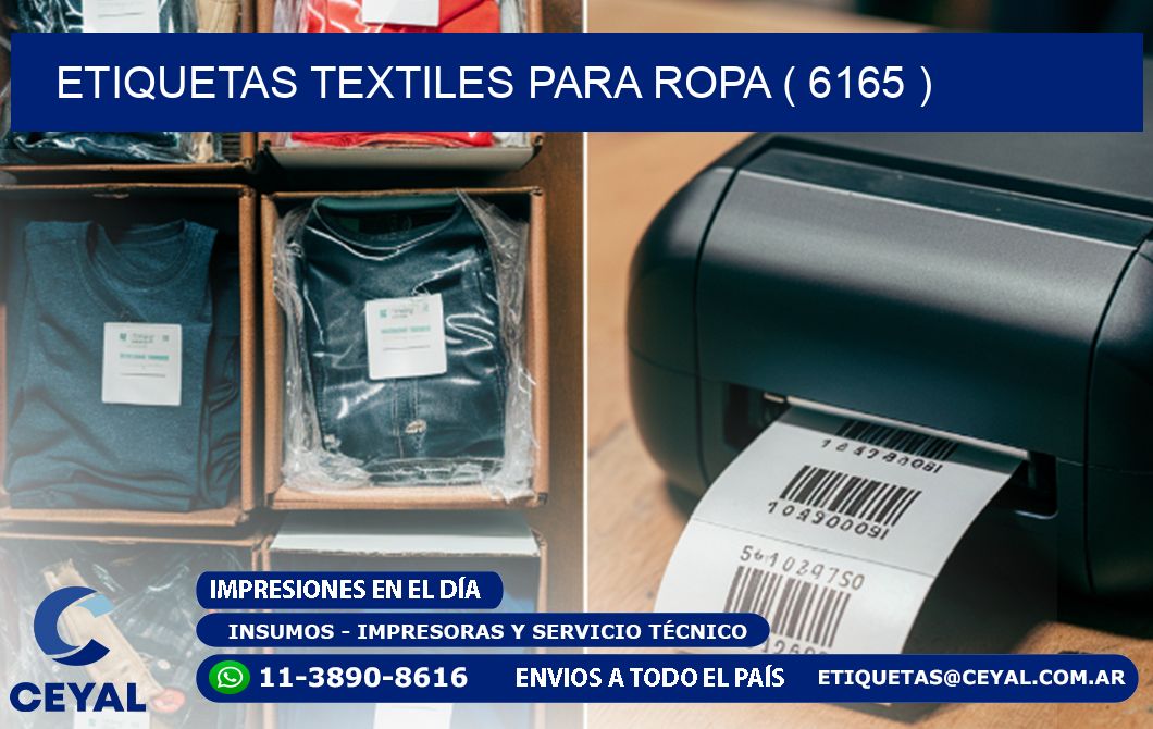 ETIQUETAS TEXTILES PARA ROPA ( 6165 )