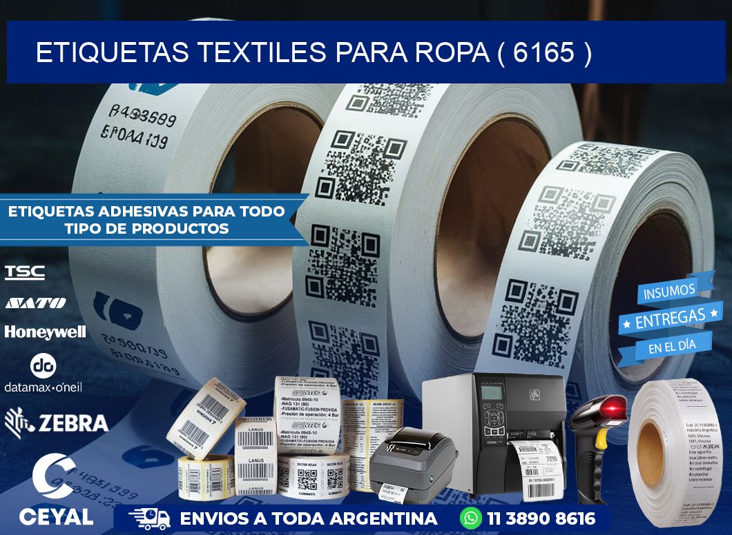 ETIQUETAS TEXTILES PARA ROPA ( 6165 )