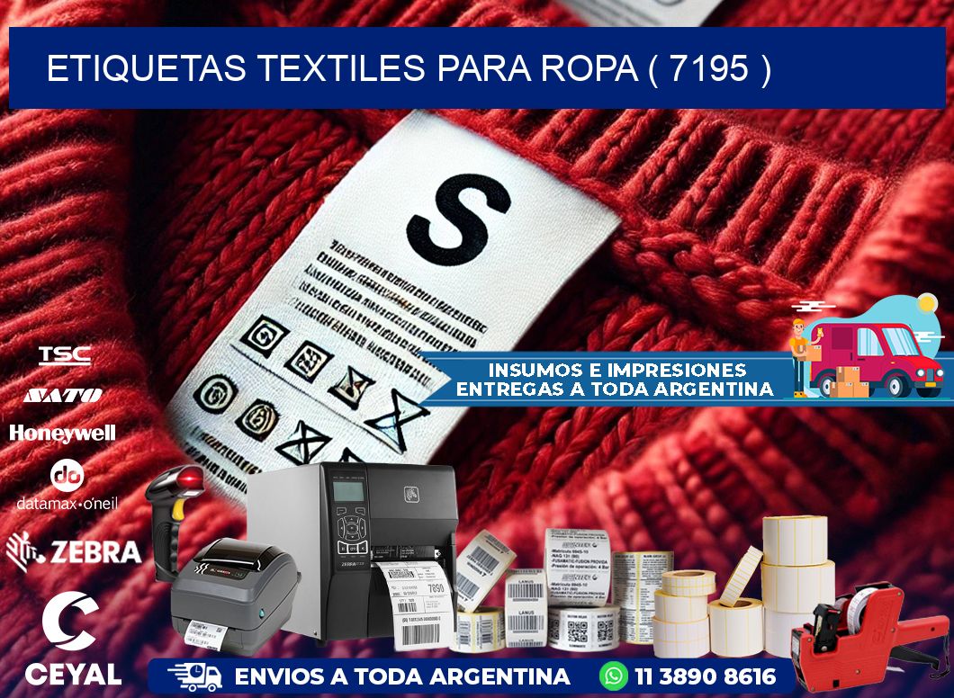 ETIQUETAS TEXTILES PARA ROPA ( 7195 )