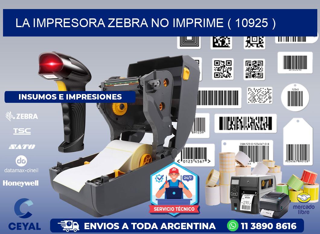 LA IMPRESORA ZEBRA NO IMPRIME ( 10925 )