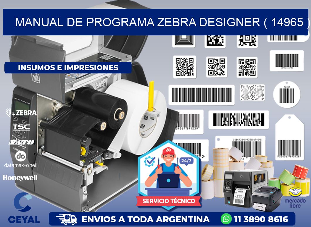 MANUAL DE PROGRAMA ZEBRA DESIGNER ( 14965 )