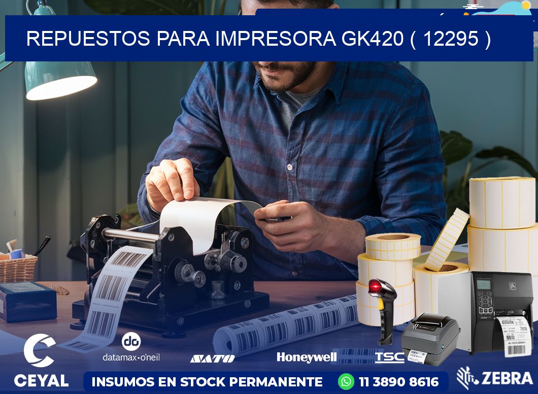 REPUESTOS PARA IMPRESORA GK420 ( 12295 )