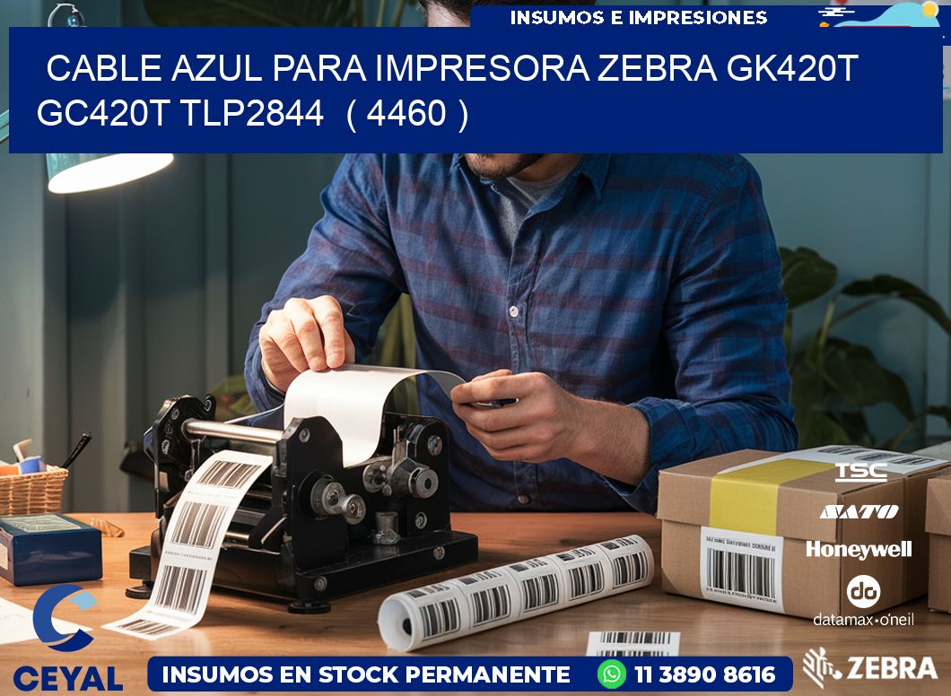 cable azul para impresora zebra GK420T GC420T TLP2844  ( 4460 )