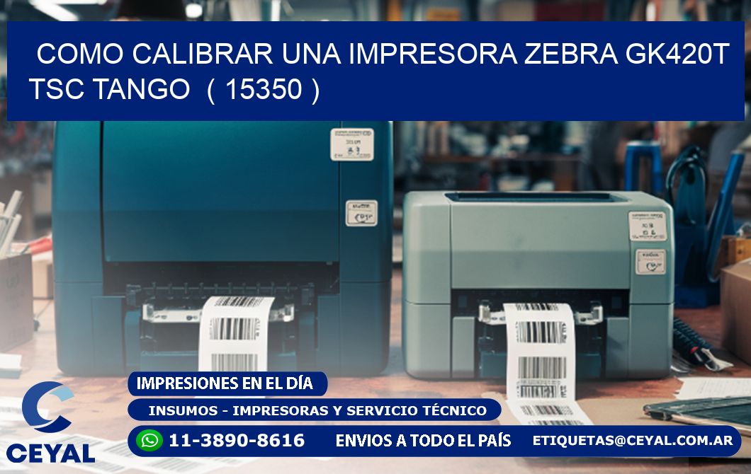 como calibrar una impresora zebra gk420t TSC TANGO  ( 15350 )