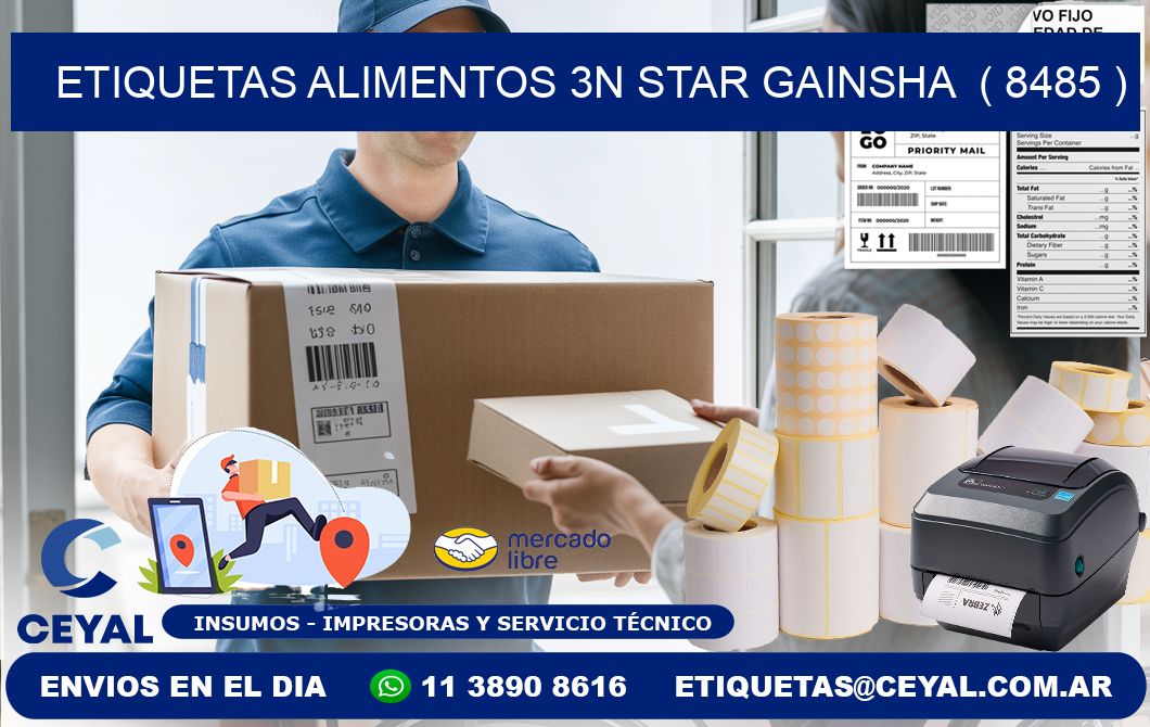 etiquetas alimentos 3n star gainsha  ( 8485 )