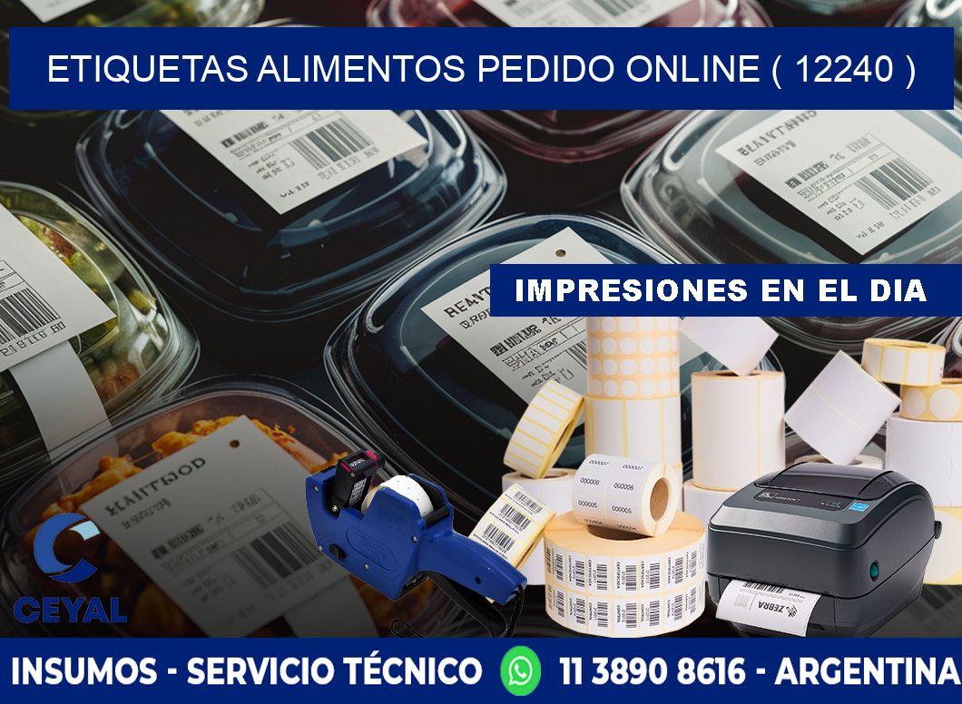 etiquetas alimentos pedido online ( 12240 )