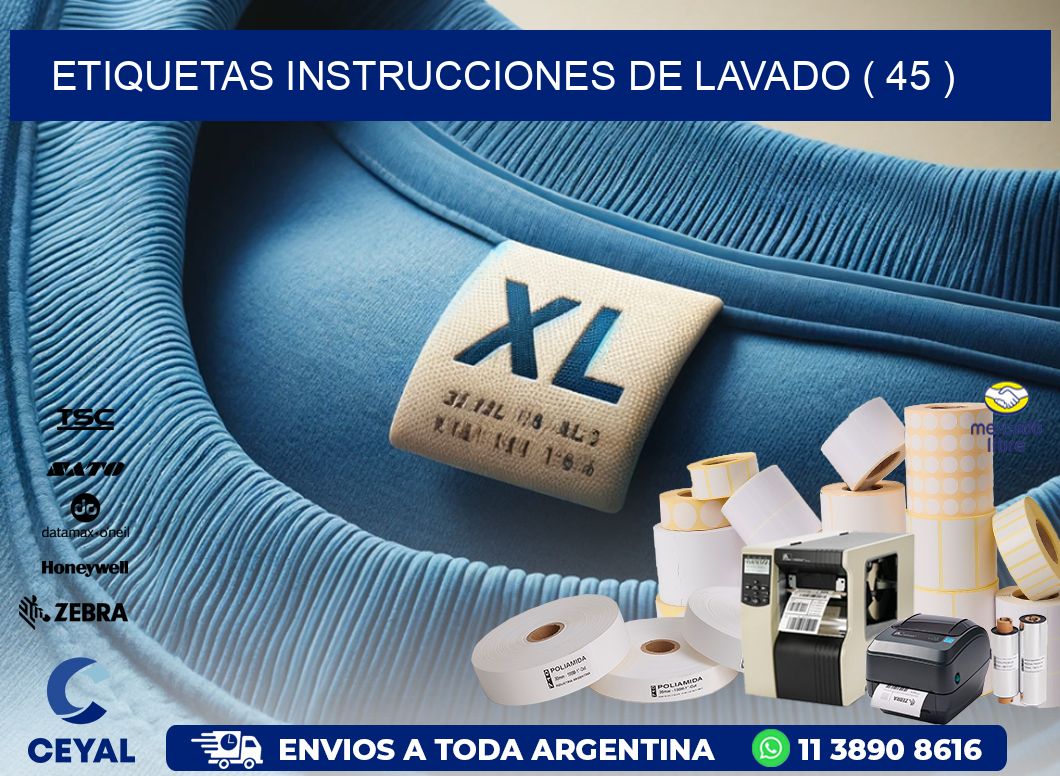 etiquetas instrucciones de lavado ( 45 )