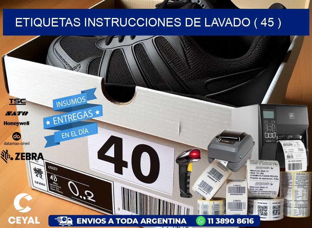 etiquetas instrucciones de lavado ( 45 )