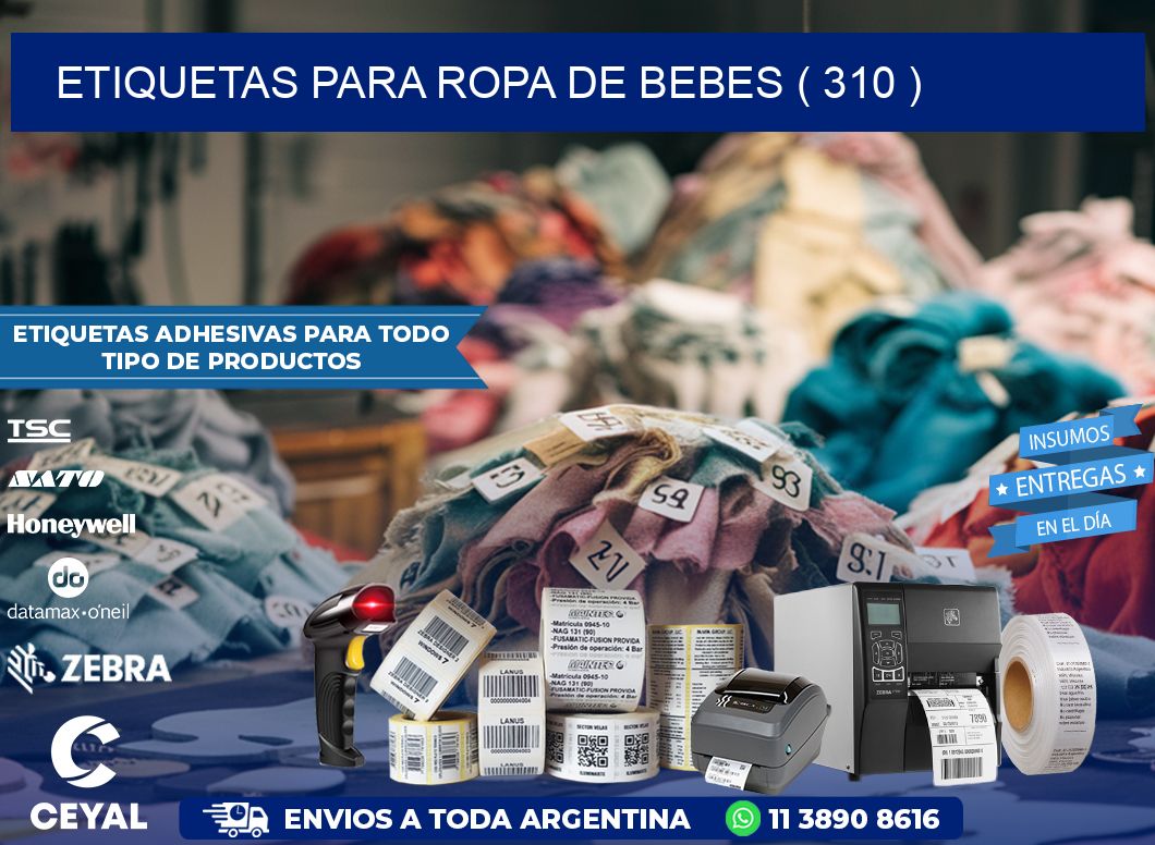 etiquetas para ropa de bebes ( 310 )