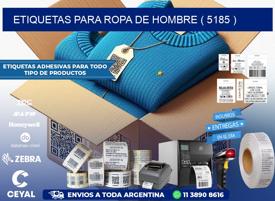 etiquetas para ropa de hombre ( 5185 )