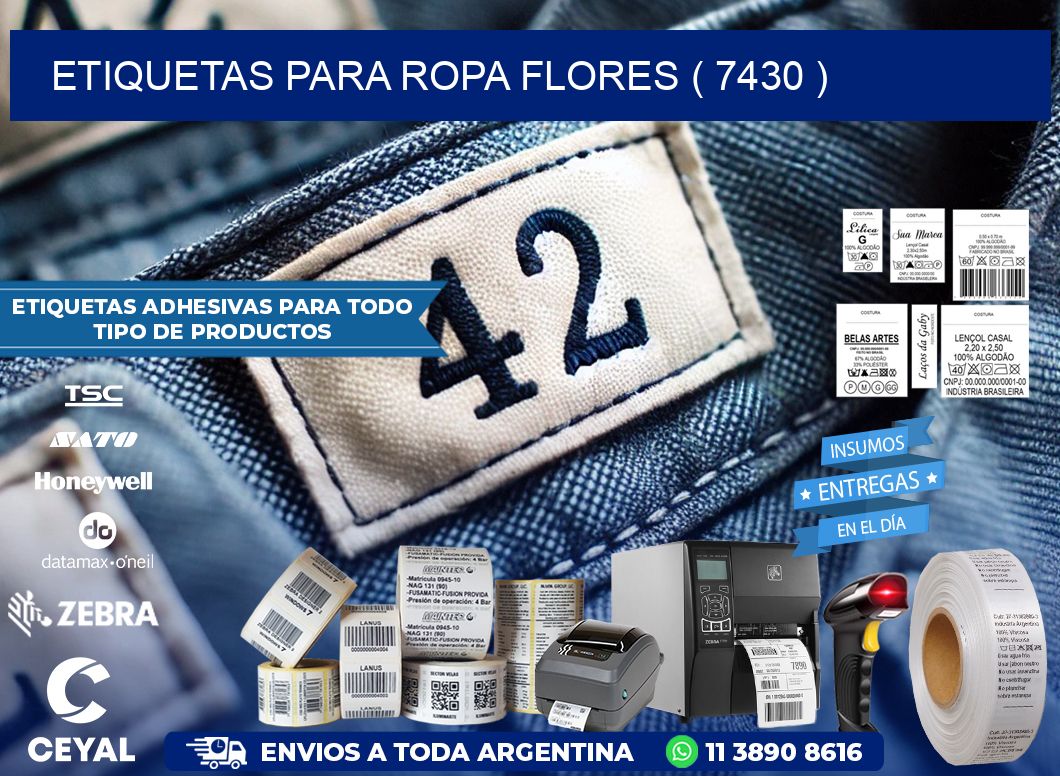 etiquetas para ropa flores ( 7430 )