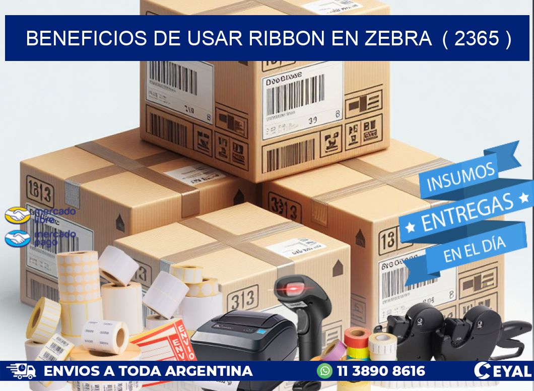 BENEFICIOS DE USAR RIBBON EN ZEBRA  ( 2365 )