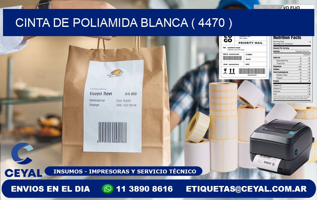 CINTA DE POLIAMIDA BLANCA ( 4470 )