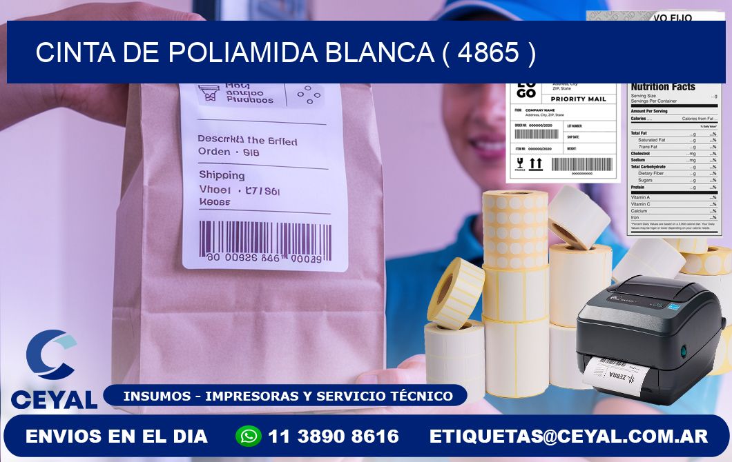 CINTA DE POLIAMIDA BLANCA ( 4865 )