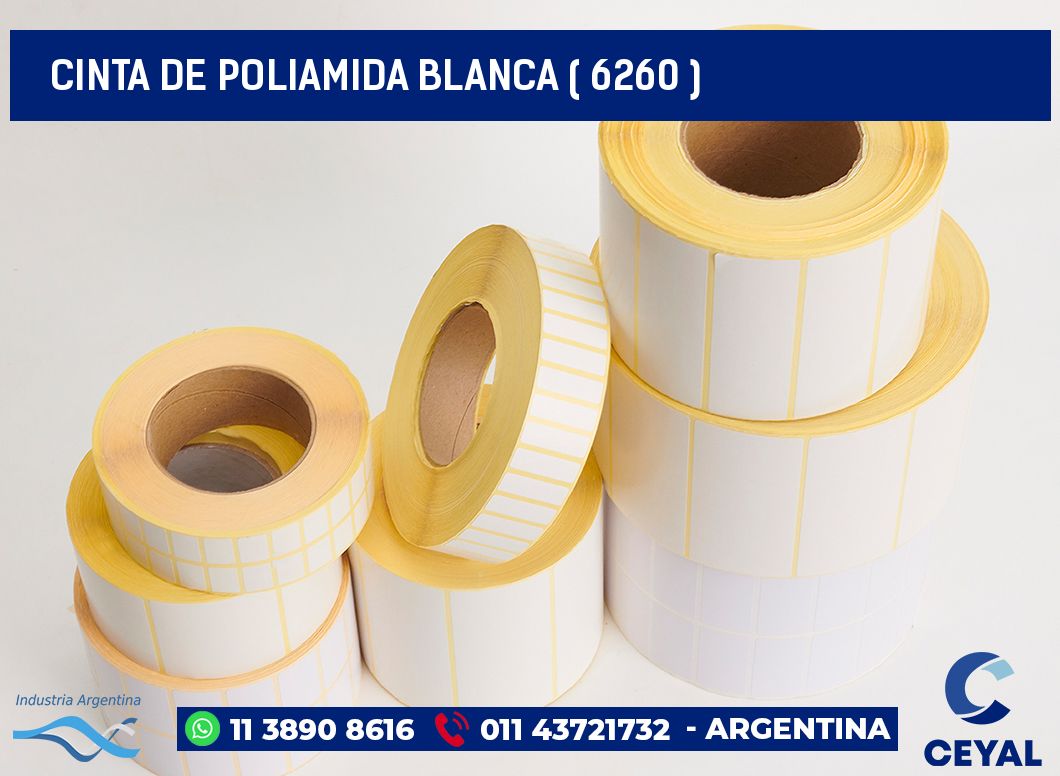 CINTA DE POLIAMIDA BLANCA ( 6260 )