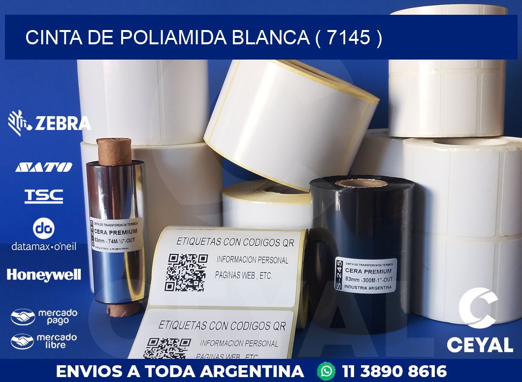 CINTA DE POLIAMIDA BLANCA ( 7145 )