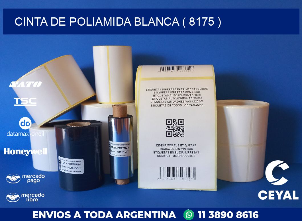 CINTA DE POLIAMIDA BLANCA ( 8175 )