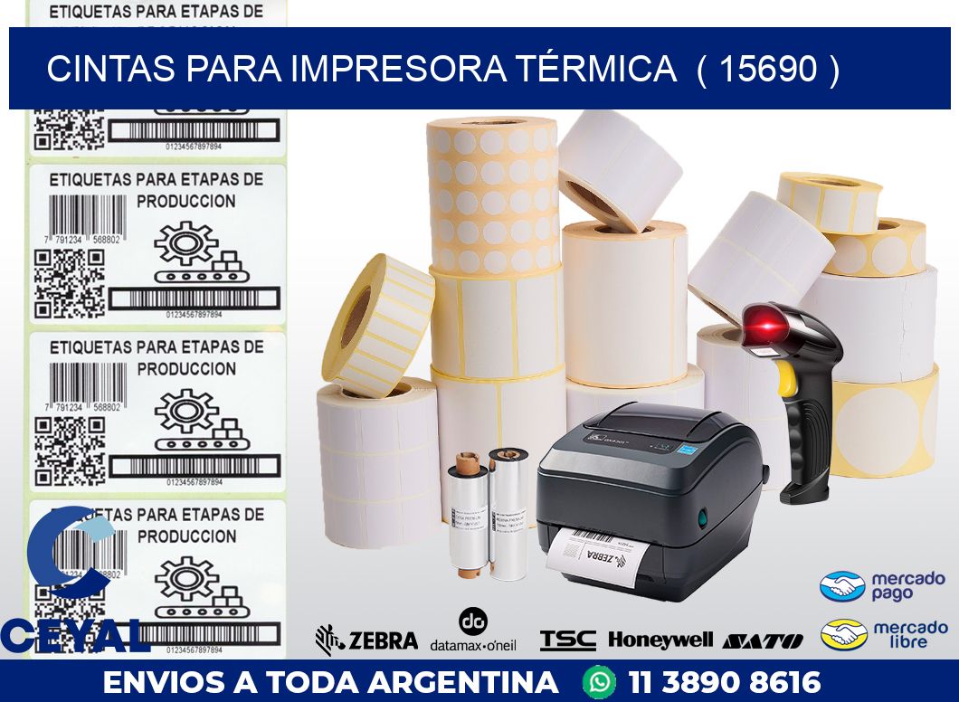 CINTAS PARA IMPRESORA TÉRMICA  ( 15690 )