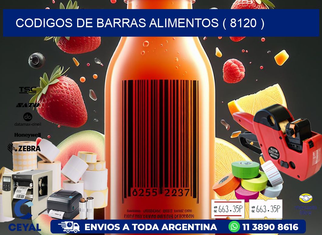 CODIGOS DE BARRAS ALIMENTOS ( 8120 )