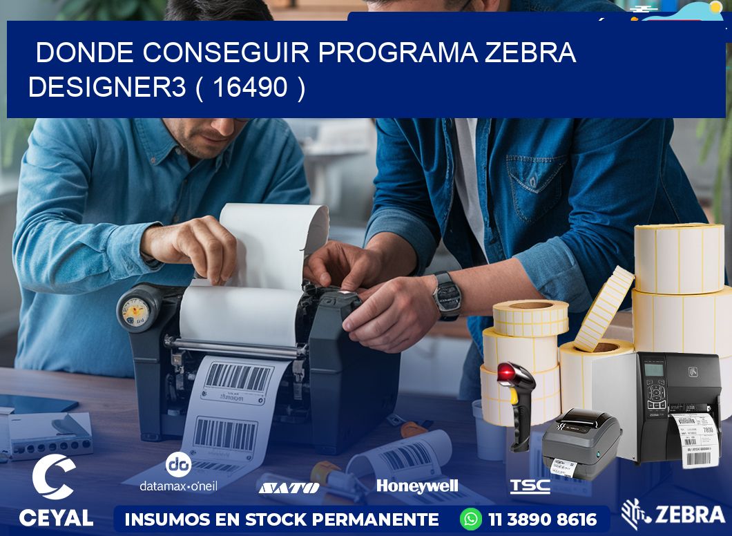 DONDE CONSEGUIR PROGRAMA ZEBRA DESIGNER3 ( 16490 )