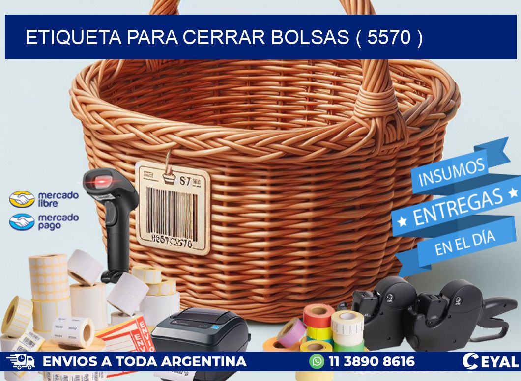 ETIQUETA PARA CERRAR BOLSAS ( 5570 )