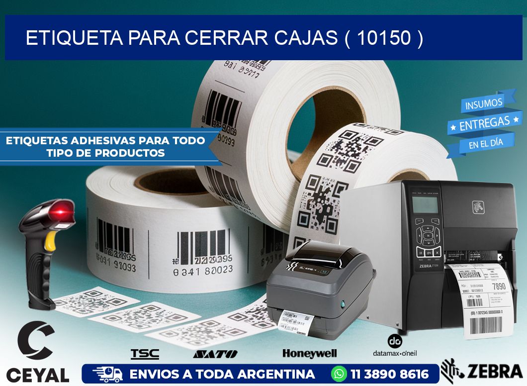 ETIQUETA PARA CERRAR CAJAS ( 10150 )