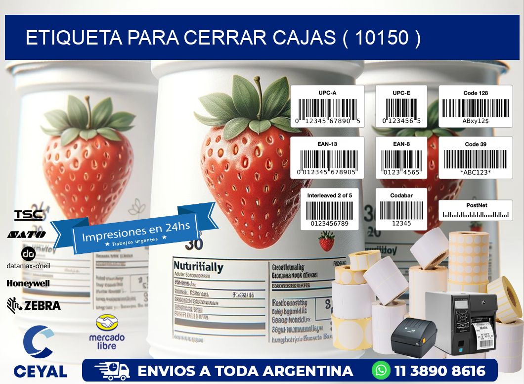 ETIQUETA PARA CERRAR CAJAS ( 10150 )