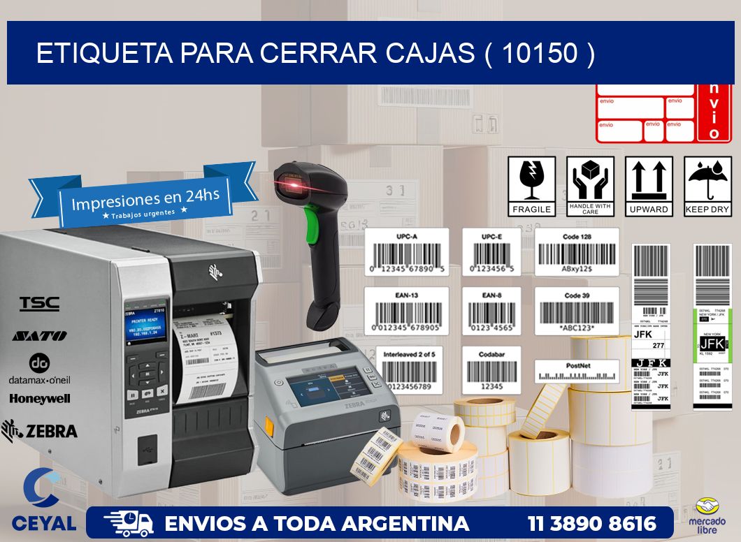 ETIQUETA PARA CERRAR CAJAS ( 10150 )