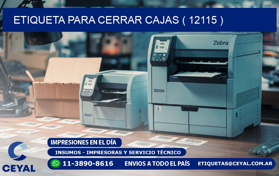 ETIQUETA PARA CERRAR CAJAS ( 12115 )