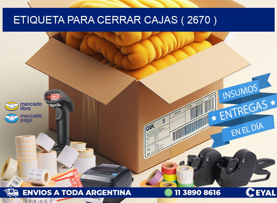 ETIQUETA PARA CERRAR CAJAS ( 2670 )