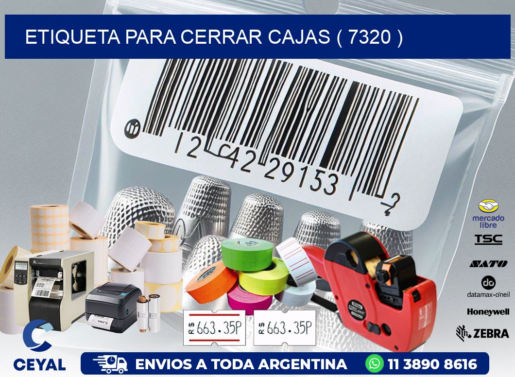 ETIQUETA PARA CERRAR CAJAS ( 7320 )