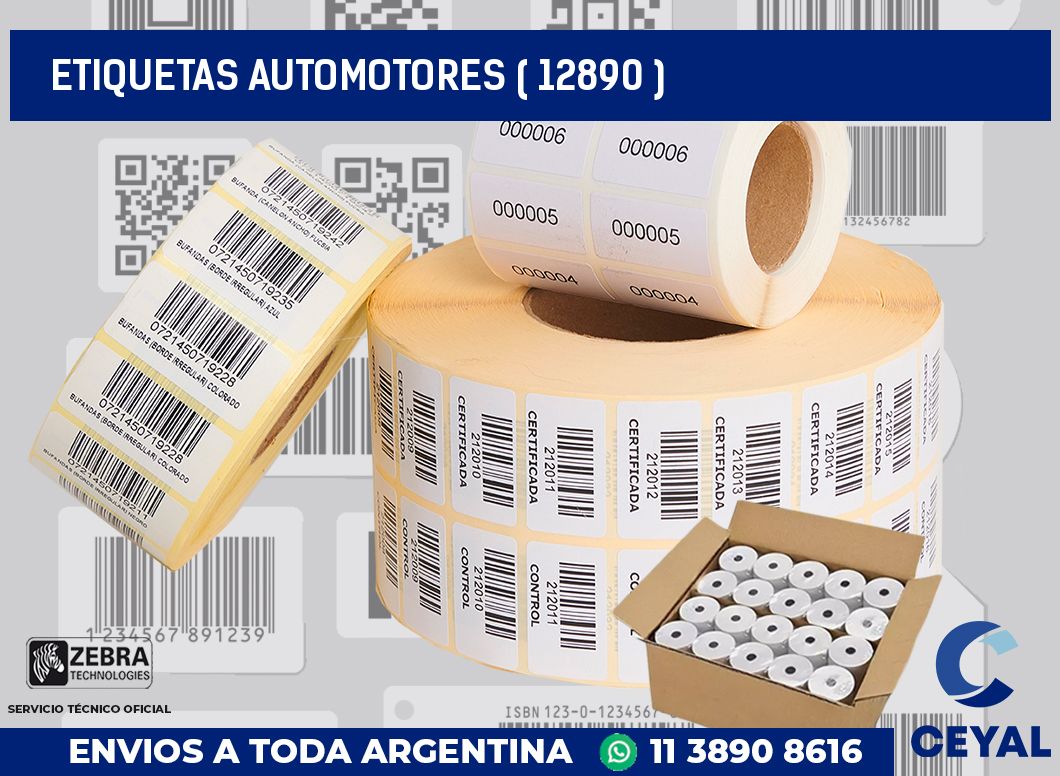 ETIQUETAS AUTOMOTORES ( 12890 )